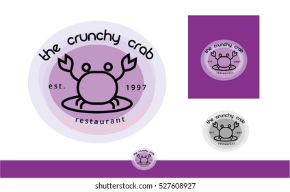 Modern Crab Logo / Icon , VECTOR DESIGN