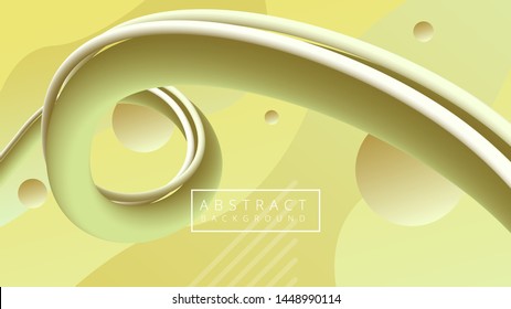 Modern Cream Liquid Abstract Background