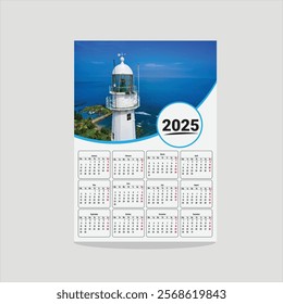Modern creative 2025 Calendar Design  