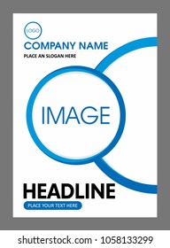 Modern and Creative A4 Business Flyer Template with Circular Shapes