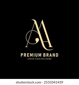 Moderno design criativo logotipo AA. ícone inicial Baseado Monograma e letras no vetor de luxo