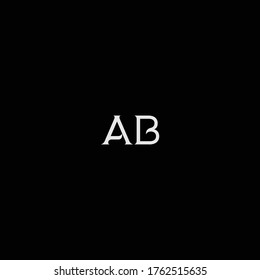 Modern creative AB Logo Design and template.
