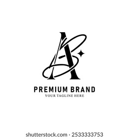 Modern Creative AB Logo Design. icon initial Based Monogram and Letters in Luxury vector