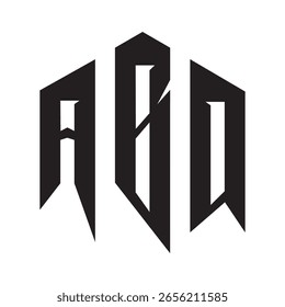 Modern and creative ABQ lettermark designed for a technology brand. Ideal for digital, corporate, or tech-focused identity. Includes vector format, icon, and stylized alphabet design.
