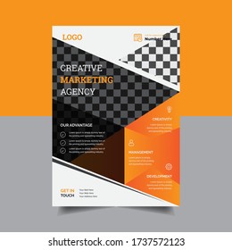 Modern creative abstract Corporate Business flyer Design Template.This flyer Design For your Business.Its also Use For Magazine,poster,Presentation.This Design Front and back Easy To Use and Edit.