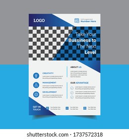 Modern creative abstract Corporate Business flyer Design Template.This flyer Design For your Business.Its also Use For Magazine,poster,Presentation.This Design Front and back Easy To Use and Edit.