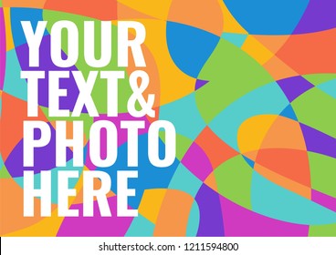 Modern creative abstract design template with colorful background for web, publishing, advertisement or presentations