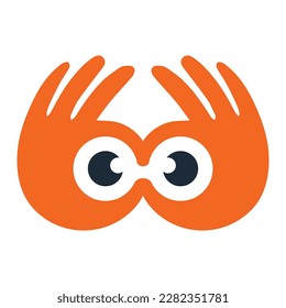Modern creative abstract eye-hand logo design for your business