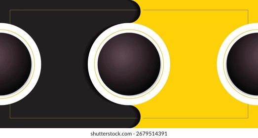 Fondo de Anuncio geométrico Abstractas creativo moderno de la forma con el elemento del círculo