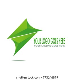 modern creative abstract green abstract logo illustration isolated background