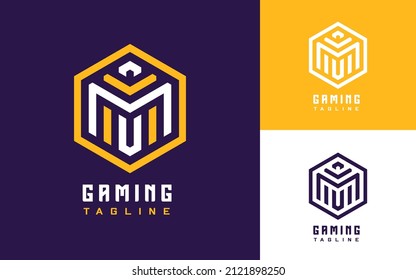 Modern and Creative Abstract Hexagon Geometric Logo for Technology or Gaming