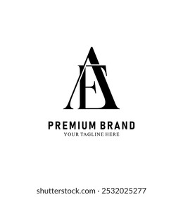 Modern Creative AE Logo Design. icon initial Based Monogram and Letters in Luxury vector