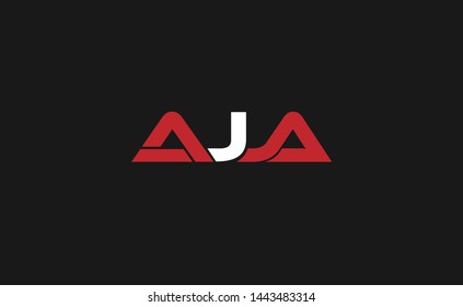 Modern and creative AJA letter design 