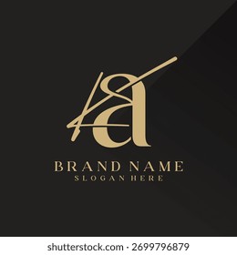 Moderno design de logotipo criativo AK. ícone inicial Baseado Monograma e letras no vetor de luxo