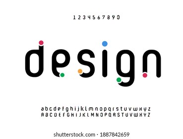 modern creative alphabet. Future fonts style. colorful Typography uppercase and lowercase fonts. vector illustration