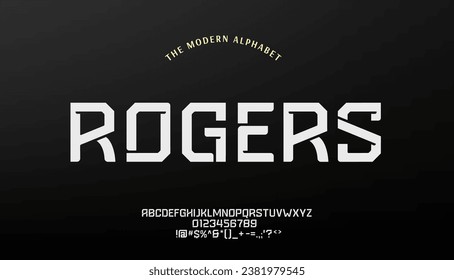 modern creative alphabet. Future fonts style. Typography fonts vector illustration