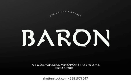 modern creative alphabet. Future fonts style. Typography fonts vector illustration