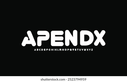 Modern creative alphabet. Future fonts style. Typography uppercase and lowercase fonts.
