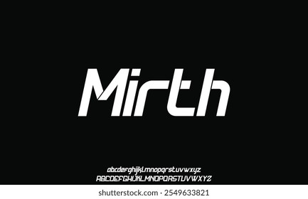 Modern creative alphabet. Future fonts style. Typography uppercase and lowercase fonts.