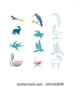 Modern creative animal logo design