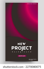 Fondo de arte creativo moderno para plantilla de publicación de medios sociales con gradiente de luz suave y borrosa. Diseño futurista degradado para álbum, afiche, post. Vector