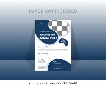 Modern Creative Attractive Simple Eye-catching Travel Design Flyer Template