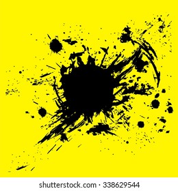 Modern creative background for design. Vector illustration. Stain and spatters.