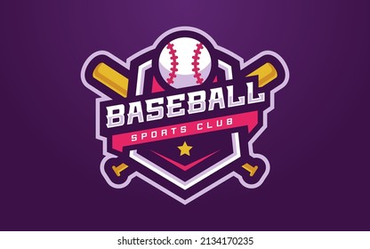 Modern and Creative Baseball Club Logo for Sports Team