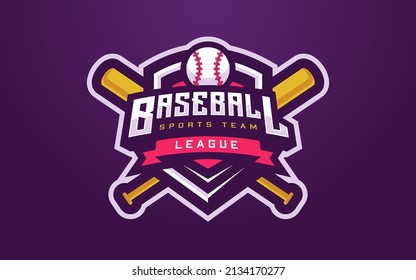 Modern and Creative Baseball Club Logo for Sports Team