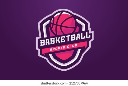 Modern and Creative Basketball Club Logo for Sports Team