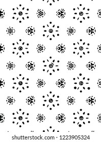 Modern creative black and white vector pattern decorative shapes for many ideas