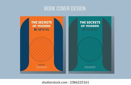 Diseño moderno de portada de libros creativos 