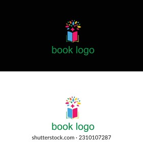 diseño moderno del logo del libro creativo 18.eps