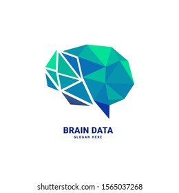 Modern Creative Brain vector logo icon design template illustration