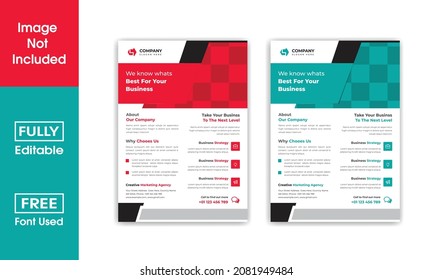 Modern And Creative brochure design, cover layout, annual report, poster, corporate flyer A4 size Template Design