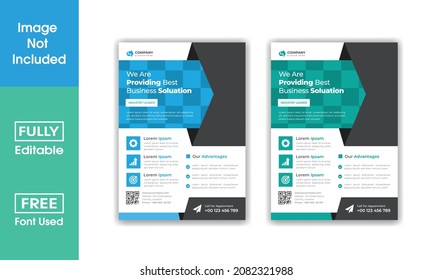 Modern And Creative brochure design, cover layout, annual report, poster, corporate flyer A4 size Template Design