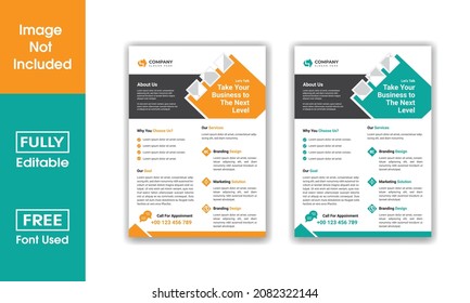 Modernes und kreatives Broschürendesign, Deckungslayout, Jahresbericht, Poster, Corporate Flyer A4-Größe Vorlagendesign