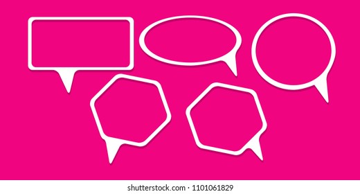 modern creative Bubble talk,balloon speech,quote box illustration template.modern creative design.vector