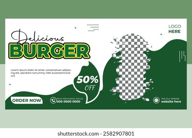 Modern and Creative Burger Billboard Design Template, food billboard, billboard, design, template, modern, creative, professional, burger, template design, billboard template