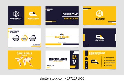 Modern creative business card design template Vector illustration
