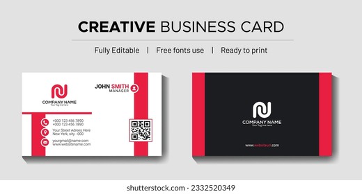 Modern and creative business card design 