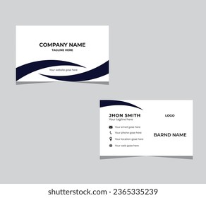 Modern creative business card design template