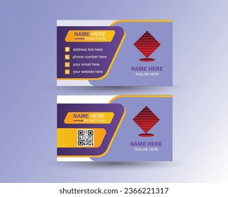 Modern creative business card design
