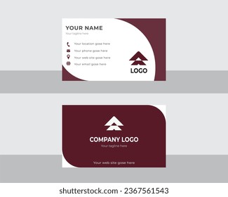 Modern creative business card design template