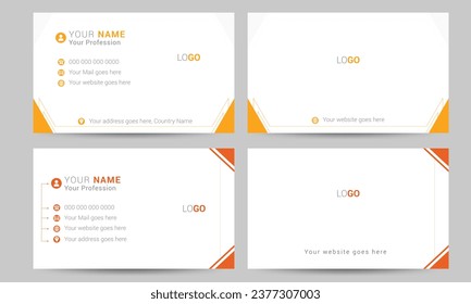 Modern and Creative Business Card Design, vector file layout design