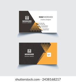Modern creative business card design template