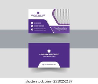 modern creative Business Card design template. Simple Business Card Layout.