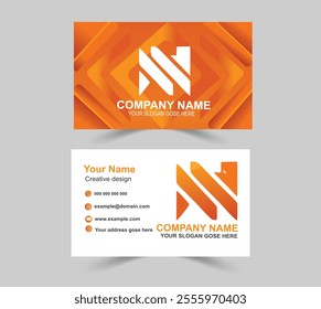 Modern creative business Card Design Template.