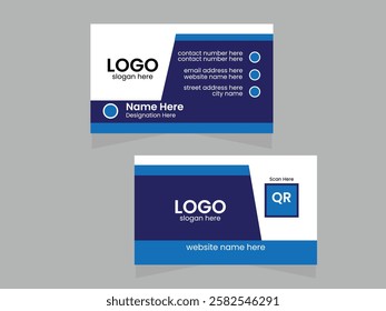 modern creative business card design, template layout