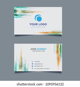 Modern creative business card elegant design template layout For presentation branding, corporate identity, advertising, personal identity, stationery. Vector illustration print design template

